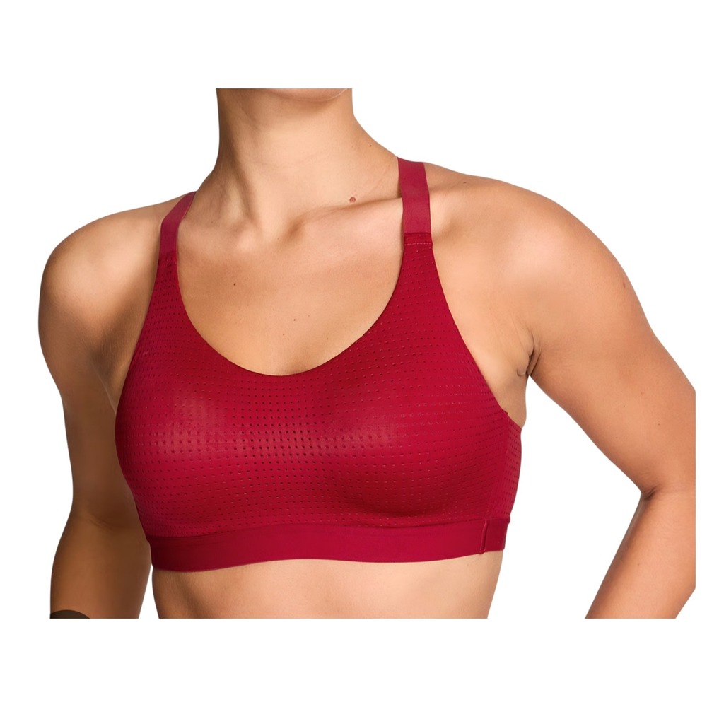 Victoria's Secret VSX Racerback Mesh Sports Bra Padded Racerback Red 34Cred